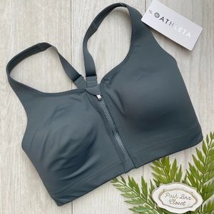 34DD ATHLETA Advance Zip Front High Impact Sports Bra NWT 657888